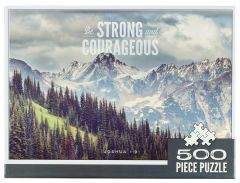 Puzzle 500-piece: Be Strong & Courageous, Pine Valley, PUZ045