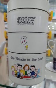 Snoopy Food Container-White