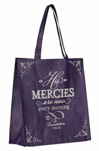 Tote Bag: His Mercies are New Purple Amethyst TOT159