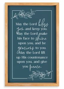 Framed Art: May The Lord Bless You, VFR0471