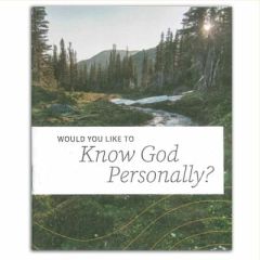 Would You Like To Know God Personally?-New Vista Edition