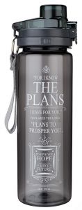 WaterBottle Plastic-The Plans I Have for You, Jeremiah 29:11, WBT101