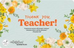E-Gift Card - Thank You, Teacher