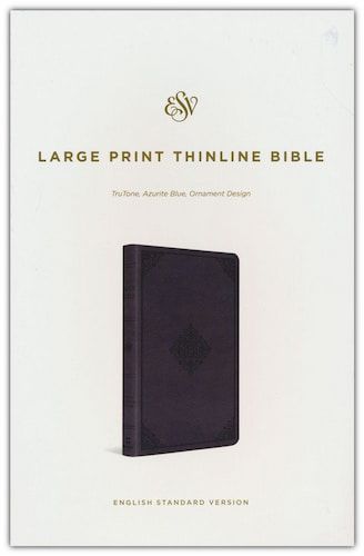 ESV Large Print Thinline Bible TruTone-Azurite Blue