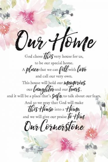 Plaque (Woodland)-Our Home Our Cornerstone, 5018
