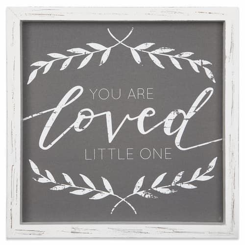 Framed Sign(Linen)-You Are Loved, 8