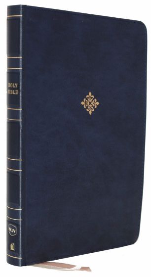 NKJV Thinline Reference Bible, Large Print, Leathersoft-Blue