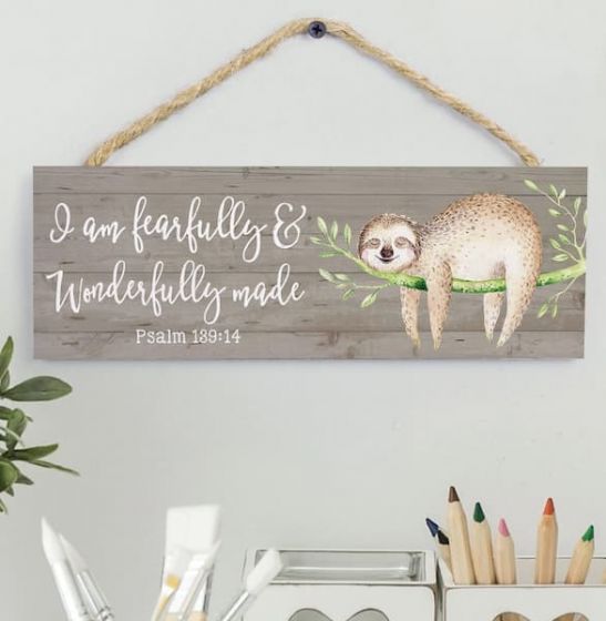 String Sign: I Am Fearfully & Wonderfully Made, HPS0023